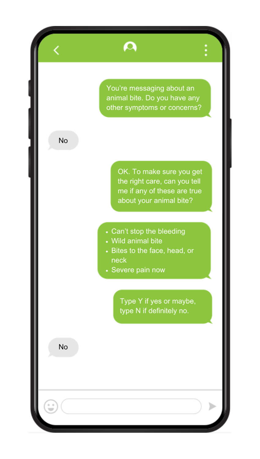 Using SymptomScreen Logic in Your Chat Service - SymptomScreen